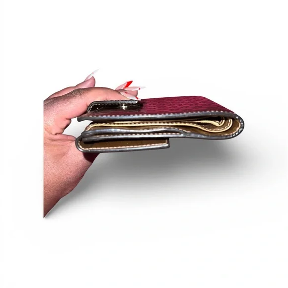 Gucci Guccissima copper leather GG heart French wallet. - Picture 5 of 7